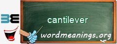 WordMeaning blackboard for cantilever